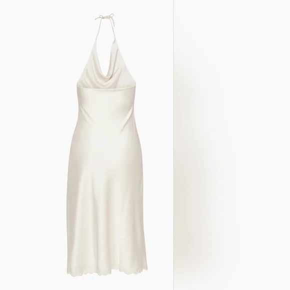 Aritzia Nines Satin Cowlneck Midi Dress - FLAWED - Picture 3 of 16